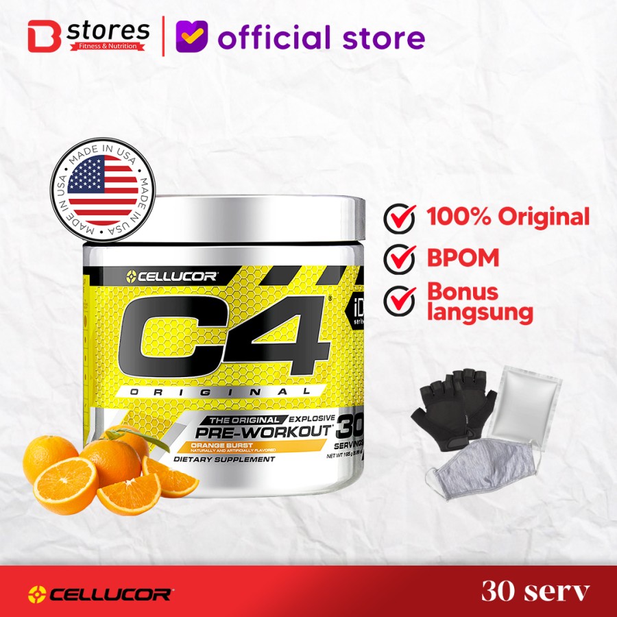 Cellucor C4 Original 30 Serving Pre Workout Bstores – Orange