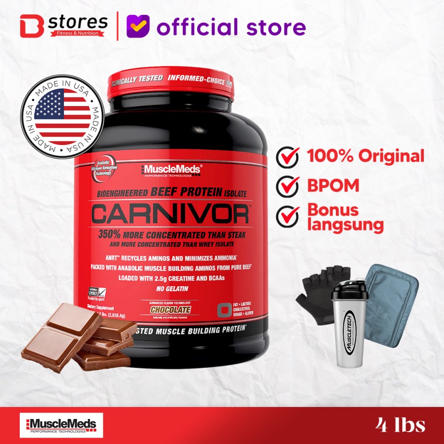 Musclemeds Carnivor Whey 4lb Beef Protein Bstores – Chocolate